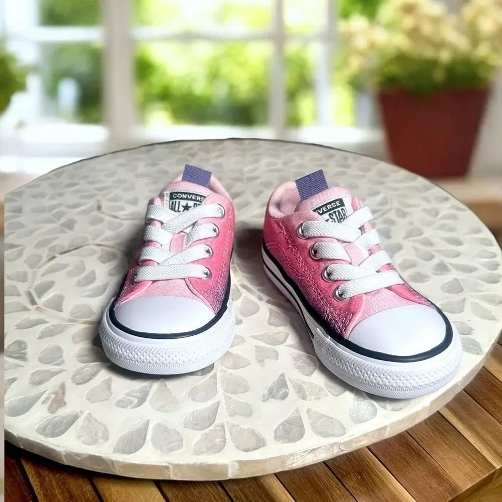 Converse Chuck Taylor All Star Rave Sneaker Toddler Size 5 Pink Purple Ombre New